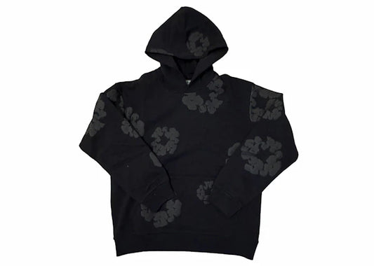 Denim Tears Cotton Wreath Hoodie Black Monochrome