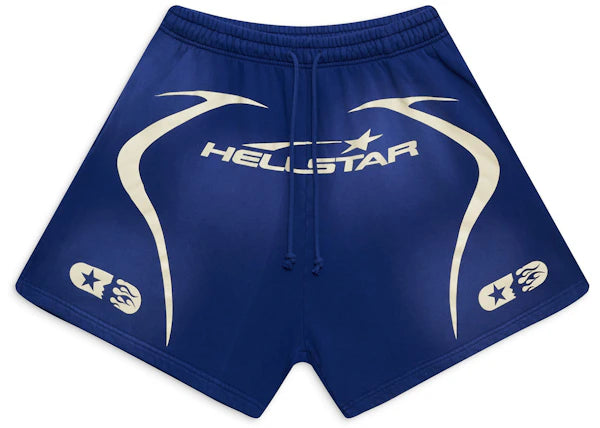 Hellstar Warm Up Shorts Blue