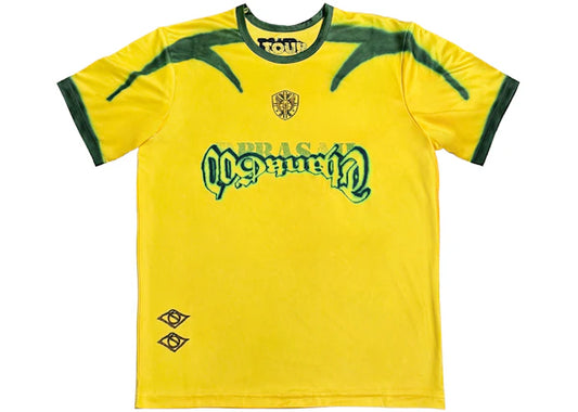 Travis Scott Brazil Soccer Jersey Yellow